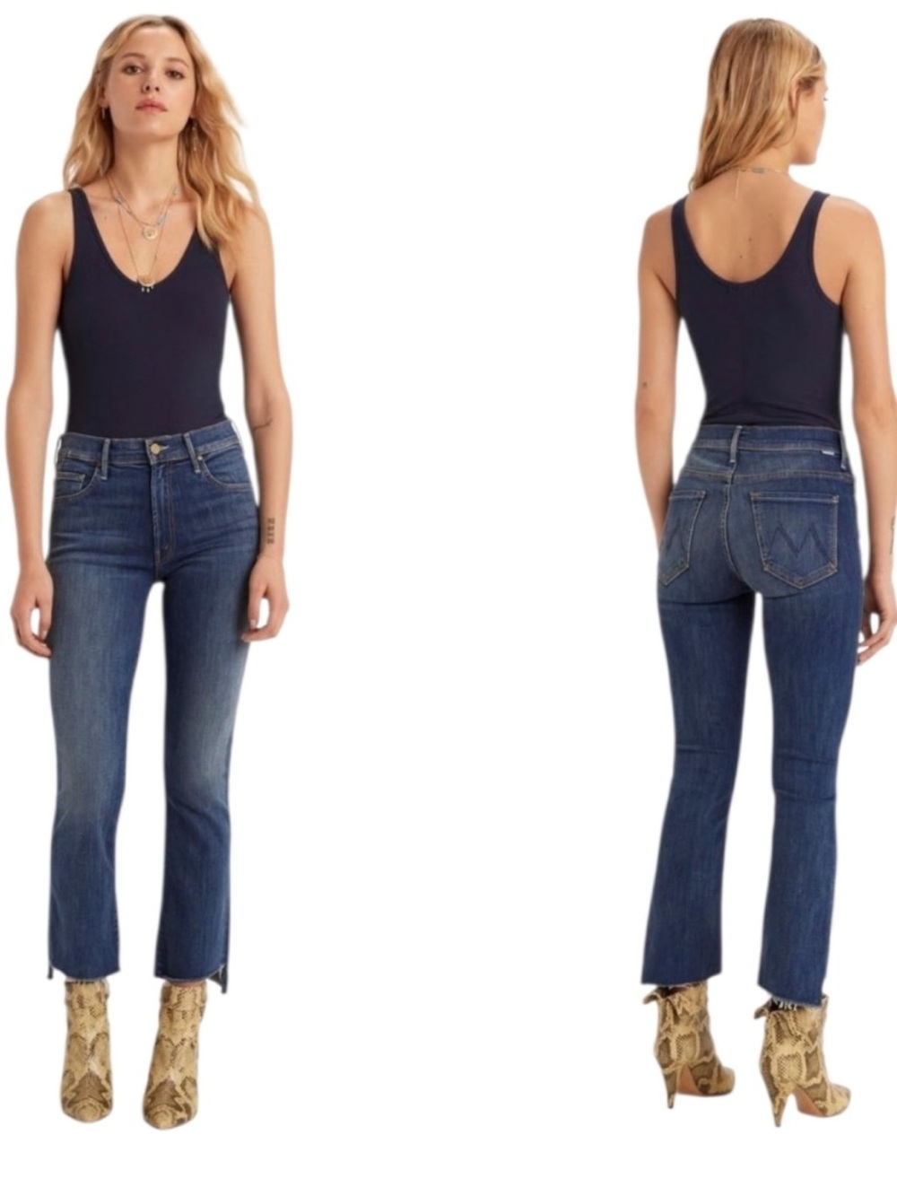 MOTHER INSIDER CROP STEP FRAY NOT ROUGH ENOUGH 28 DISTRESSED ARCHIVE CHIC ICONIC